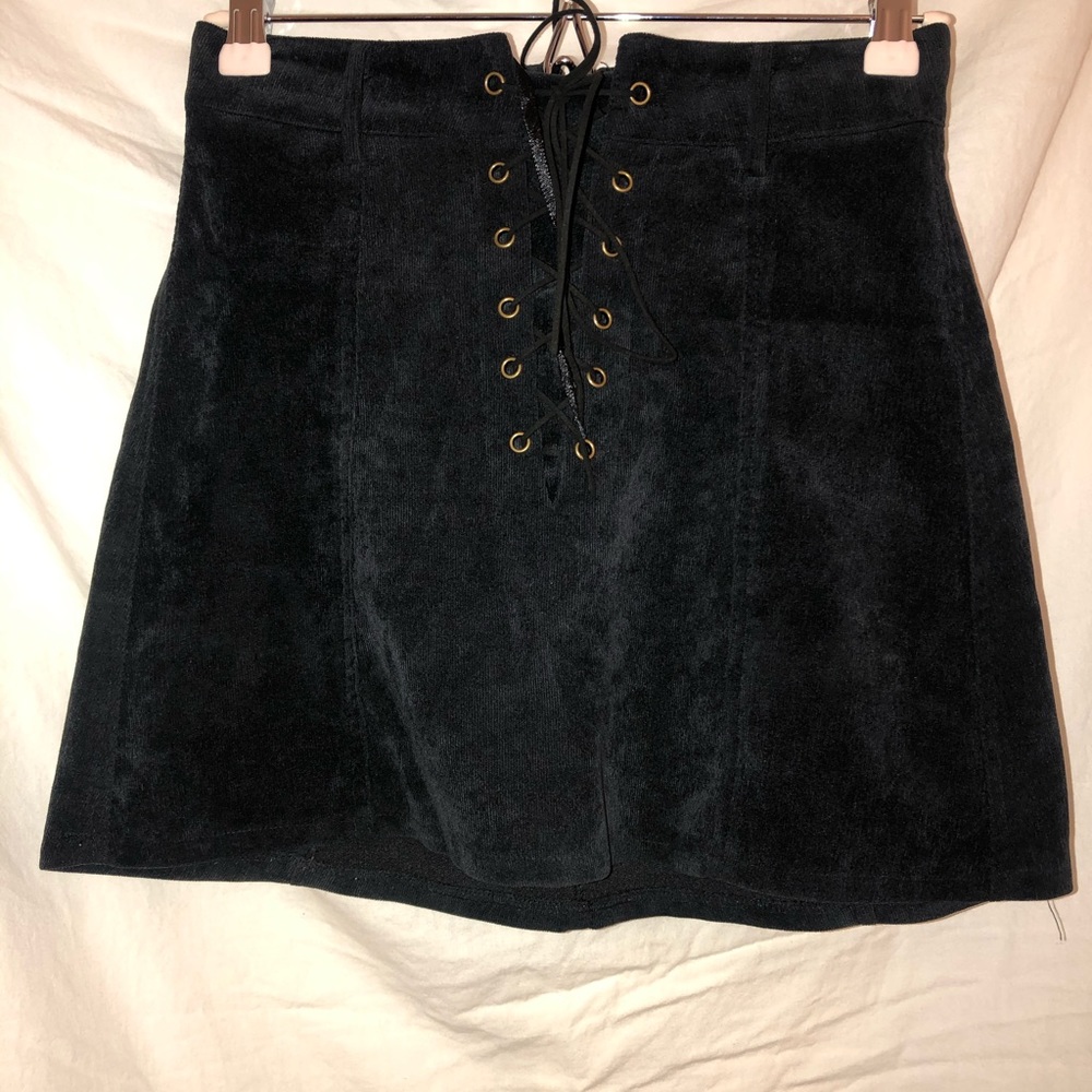LF Boutique One Way Corduroy Lace Up Skirt US8